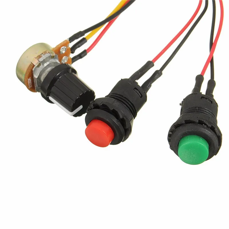 PWM DC 6 в 9 12 В 24 3 А контроллер скорости двигателя постоянного тока Реверсивный