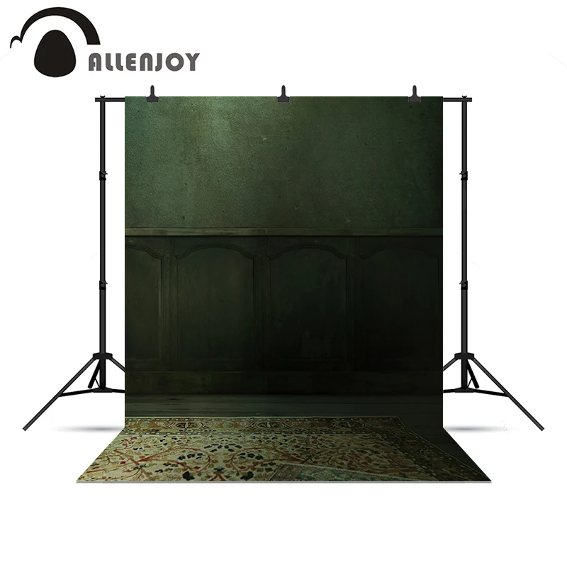 Allenjoy фоны для фотосъемки с зеленым деревянным ковром винтажный настоящий
