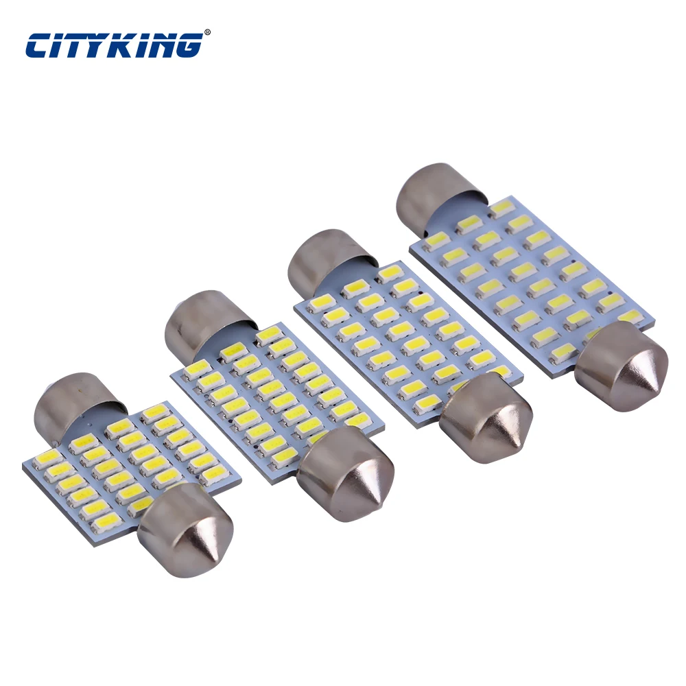 2 шт./лот белый свет C5W led 39 мм 41 36 31 festoon 24led 3014 SMD 240LM авто интерьер Автомобильный