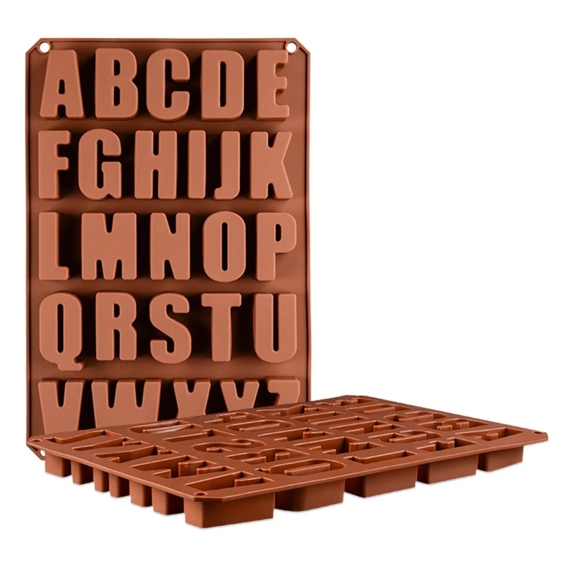 

1 шт. силиконовая форма DIY 26 Английский алфавит шоколадная силиконовая антипригарная форма помадные конфеты печенье Форма для торта кухонны...