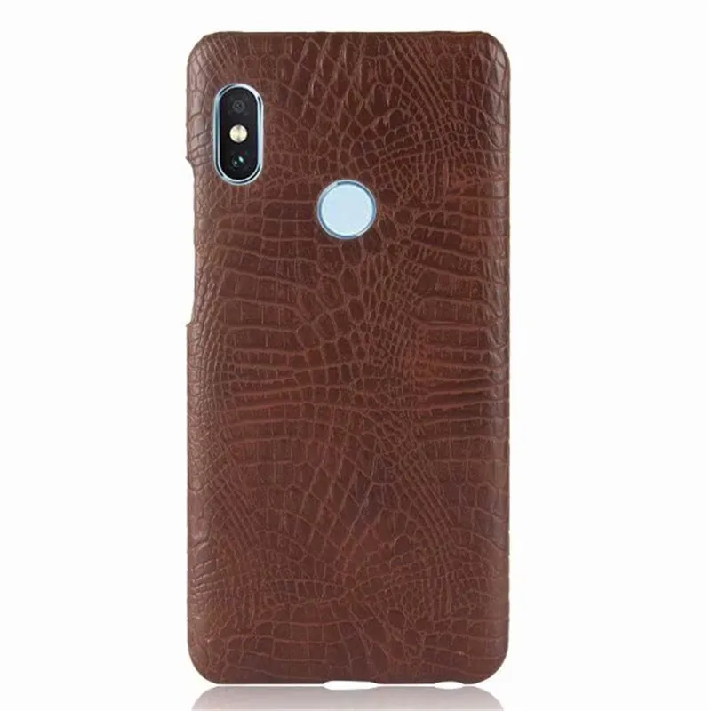 Коричневый Чехол для Xiaomi Redmi Note 5 Pro чехол s Xiomi Redmi Note 5 чехол из кожи крокодила роскошный жесткий пластик черный Ksiomi - Цвет: Коричневый