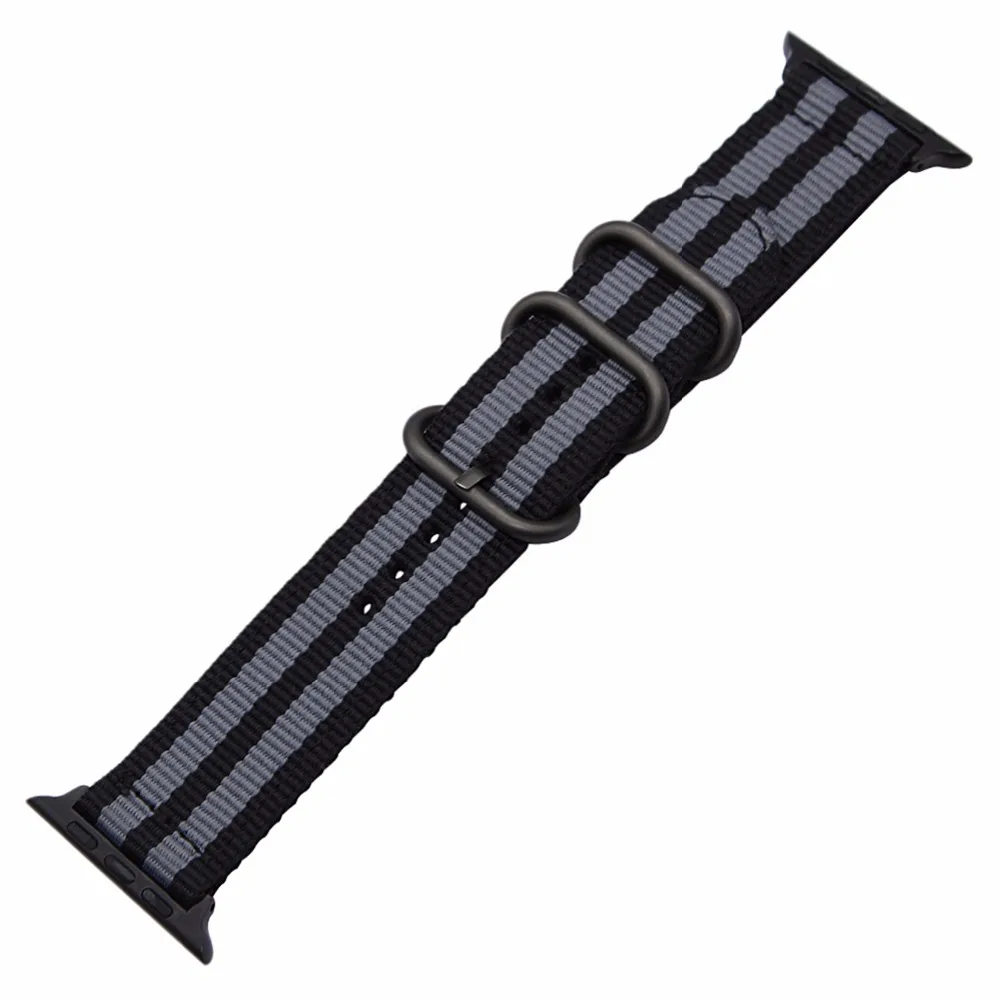 Ремешок нейлоновый для наручных часов спортивный браслет iWatch Apple Watch SE Series 6 5 4 3 2 1