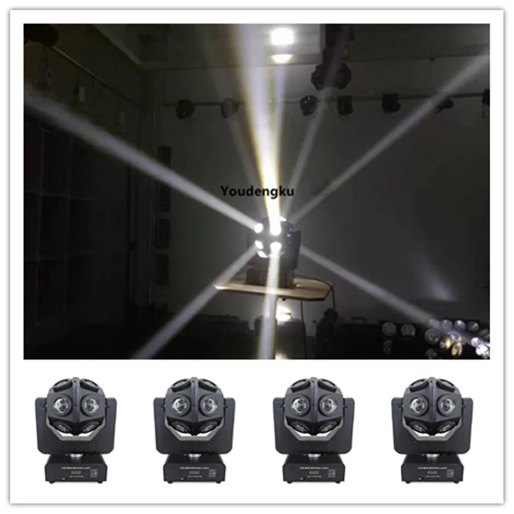 4 шт. Новое поступление неограниченное вращение 12x10 Вт мини LED RGBW в 1 форма