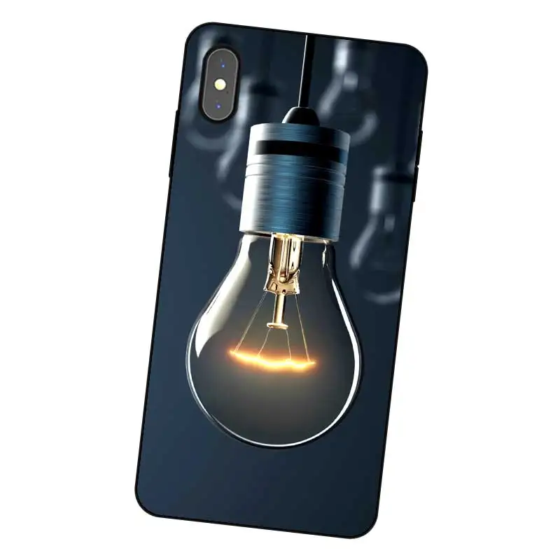 P108 светильник черный силиконовый чехол для Apple iPhone 11 Pro XR XS Max X 8 7 6 6S Plus 5 5S SE |