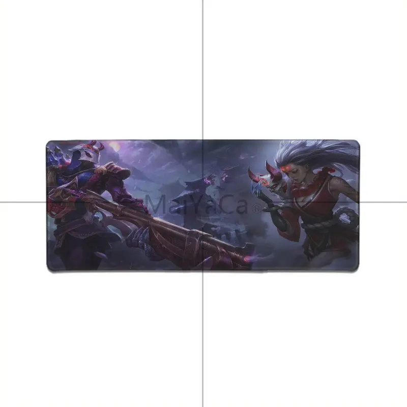 Lock Edge 30x80cm MaiYaCa дизайн Лига Легенд jhin заказной Ноутбук игровой коврик для мыши скорость/Управление версия большой геймер Коврик для мыши для dota - Цвет: Lock Edge 30x80cm