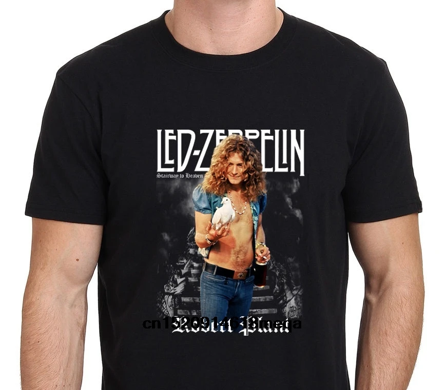 Возьмите футболка Led Zeppelin лестницы To Heaven Роберт Плант Футболка Мужская шею