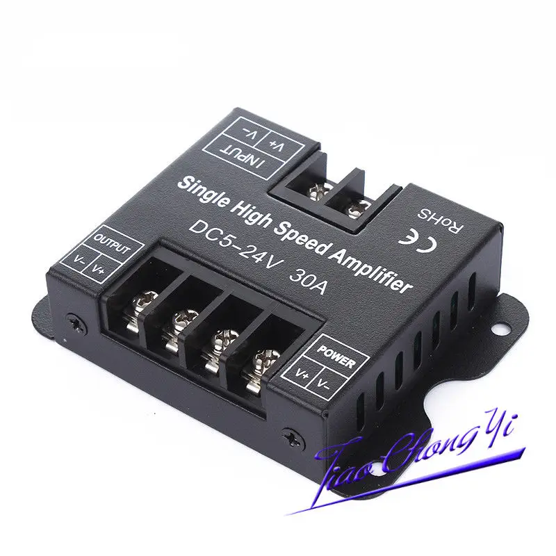 DC5 24V 30A Одиночный усилитель одноцветный светодиодный ретранслятор данных для