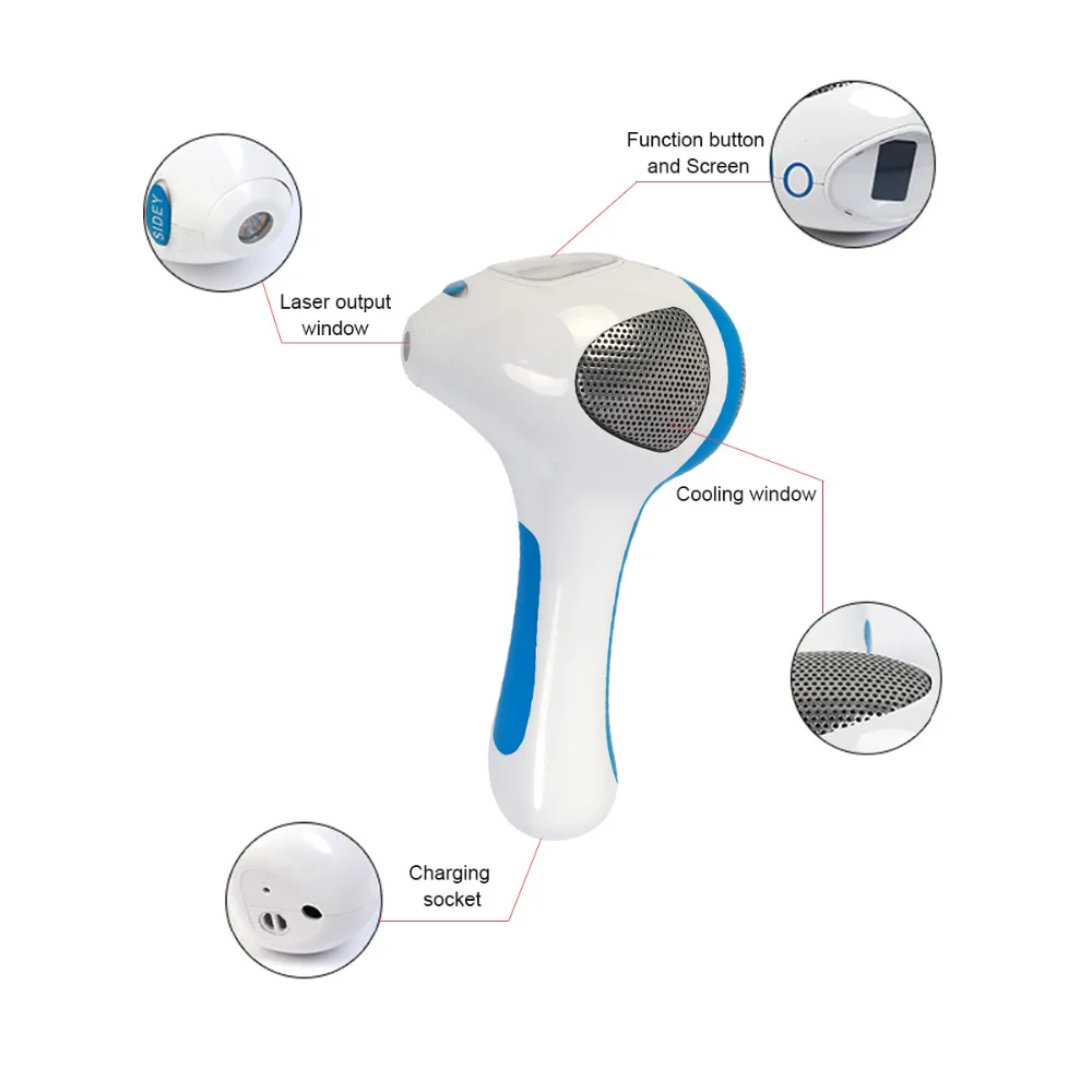 Аппарат SIDEY для безболезненного удаления волос диодным лазером 808 нм массажная