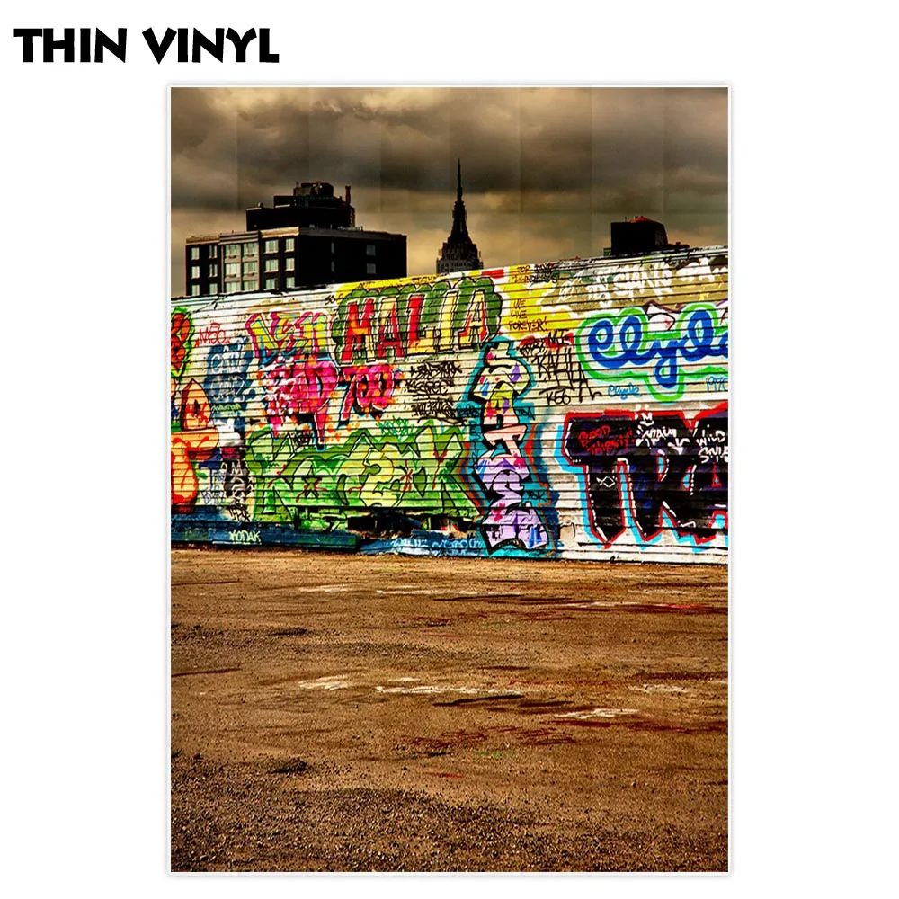 Allenjoy photography backdrop Street vintage grunge graffiti city photo background studio photophone photocall shoot prop new |