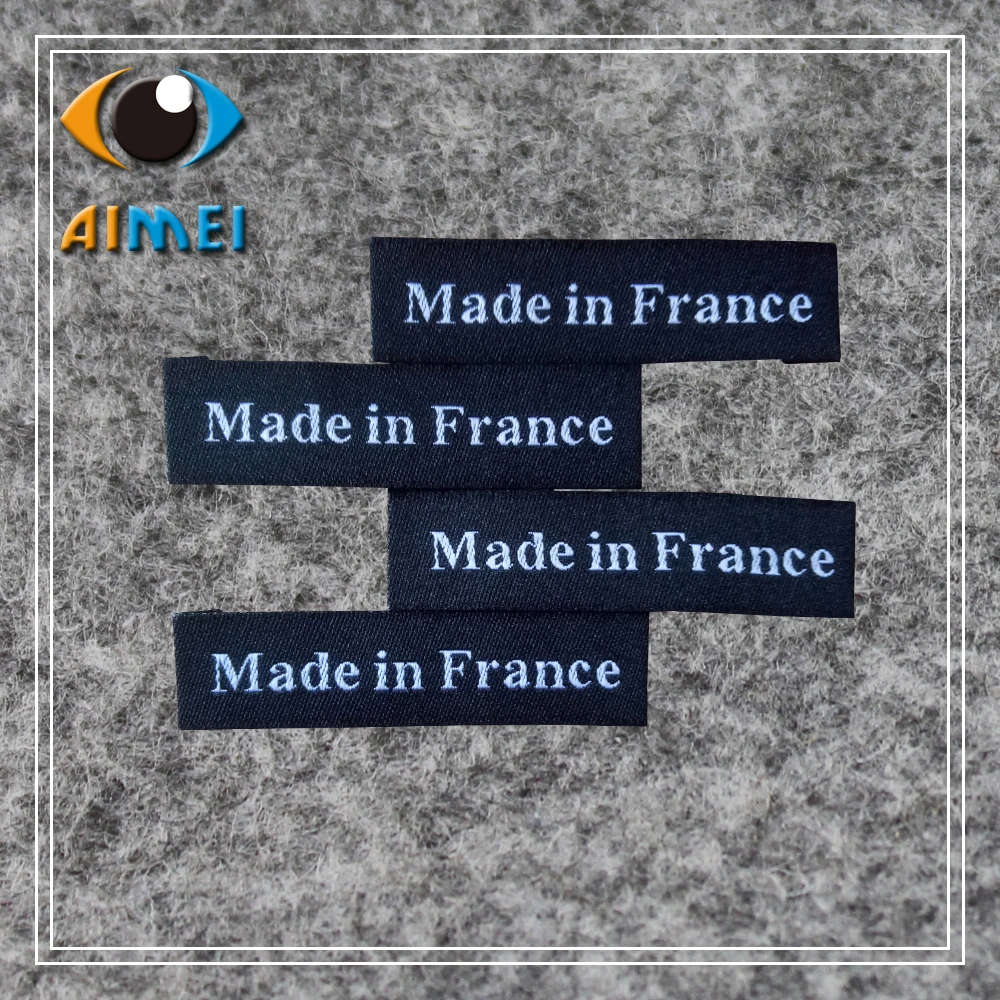 Бесплатная доставка 100 шт./лот изготовленные во Франции этикетки для одежды