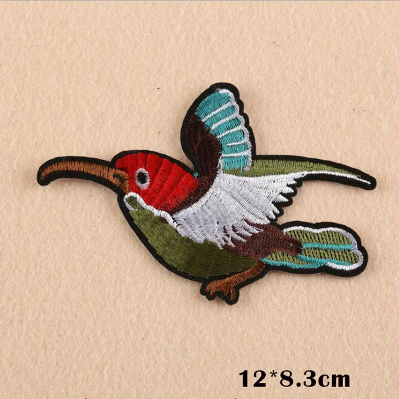 1 шт. 2017 Товары для птиц патч Вышивка гладить на Нашивки одежды Платья женщин