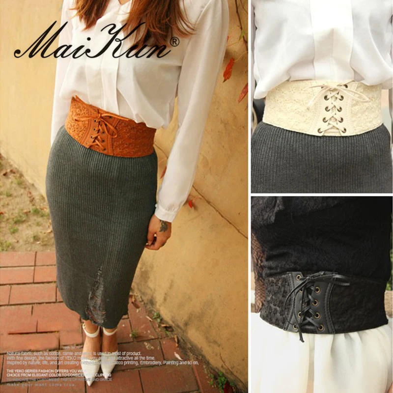 Maikun ременьширокий женский ремень люксовый бренд с кружевами ремни для женщин