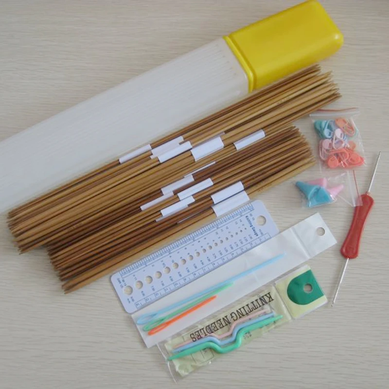 Карбонизированные бамбуковые двойные заостренные ткацкие спицы и базовые