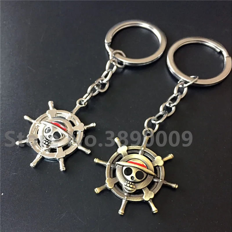 100 шт. Аниме One Piece Compass бронзовая фотосессия брелок соломенная шляпа