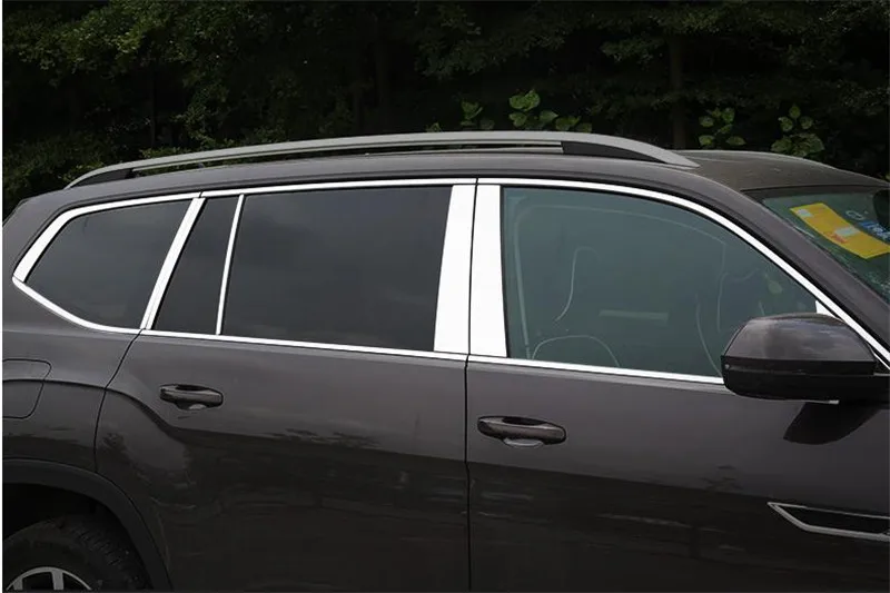 

Stainless Steel Door Window Trims window trim cover For Volkswagen Teramont/Atlas 2017-2018 Car styling