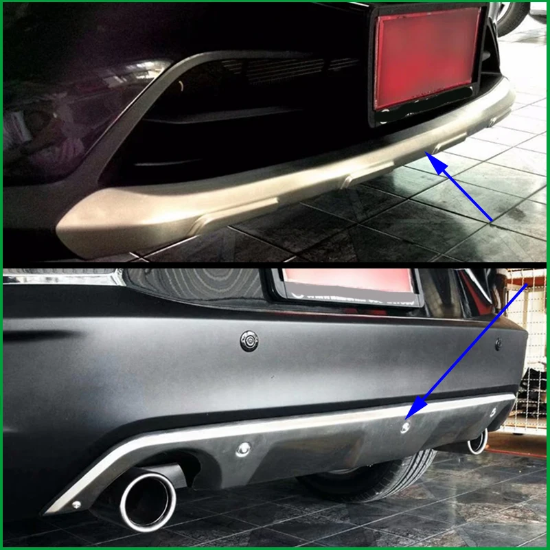 Для Mazda CX-3 CX3 2015 2016 2017 2018 нержавеющая сталь передний и задний бампер