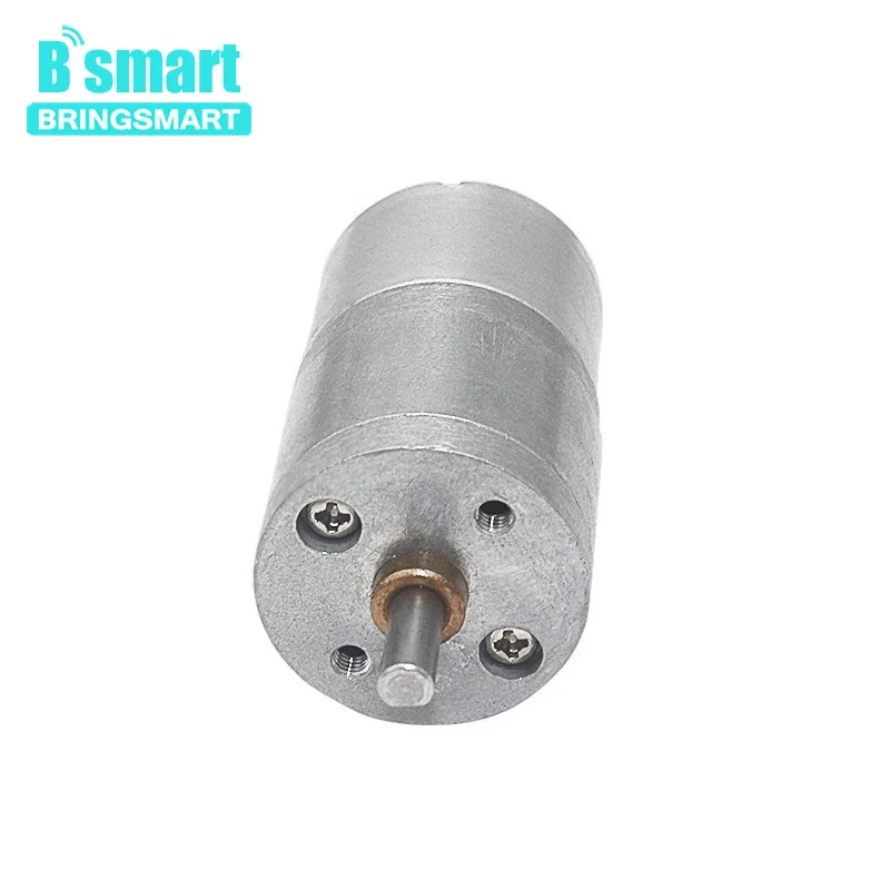 Bringsmart JGA25-310 Шестерни мотор 6-12V высокий крутящий момент DC снижение обратимый электродвигатель 12 вольт Шестерни двигатель Moter двигателя