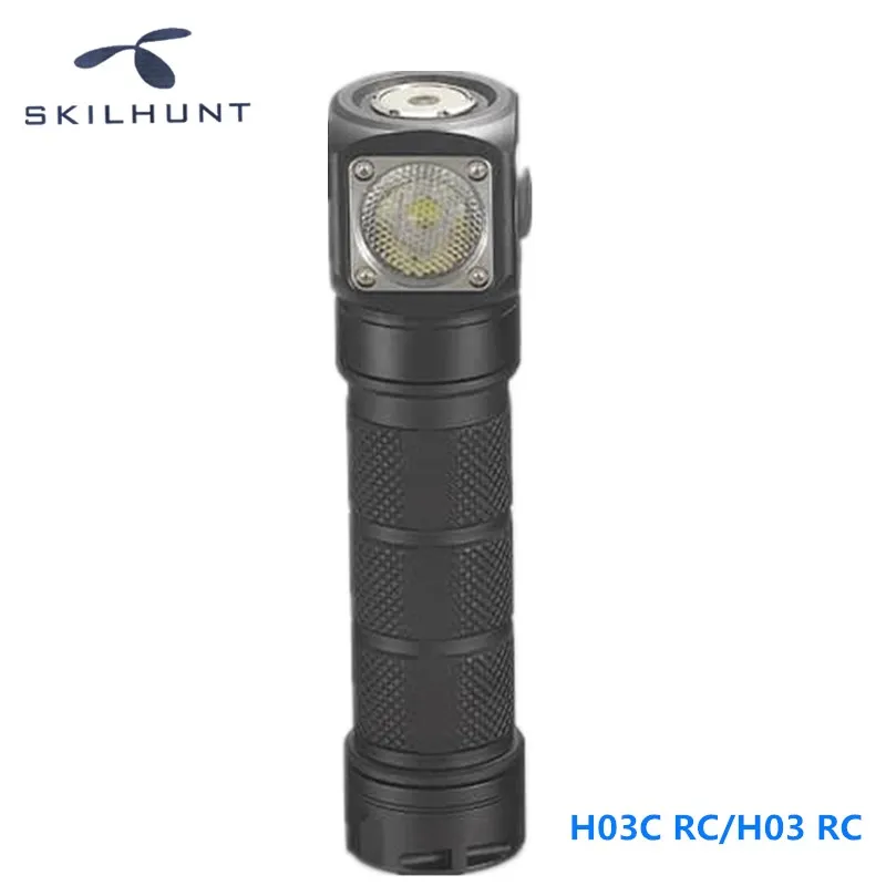 H03 RC Skilhunt H03C RC с одной рукой боковой переключатель RGBW светодиодный налобный фонарь 18650 CR123A Магнитный перезаряжаемый фонарь с бесплатной головкой - Испускаемый цвет: H03 RC
