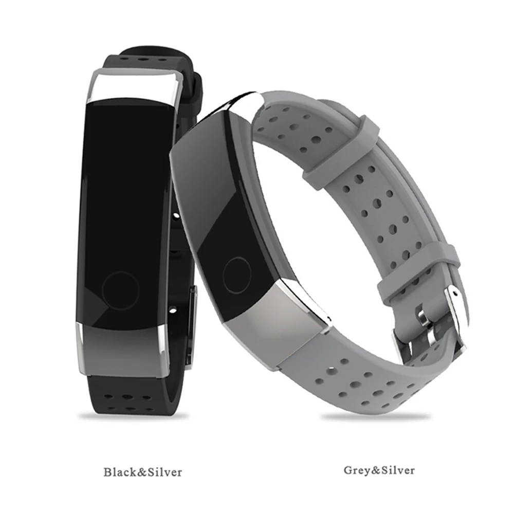 Спортивный ремешок из мягкого силикона для Honor band 3 на запястье Браслет Замена Huawei