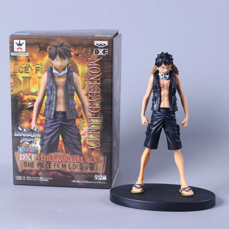 Аниме DXF One Piece Film Gold Grandline Men 9 шт./компл. 15th персонажи юбилей Луффи фигурки