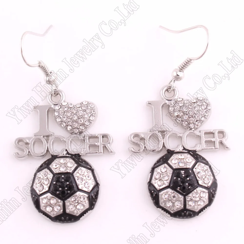 Любимые спортивные украшения для фанатов Прямая поставка серьги-подвески с