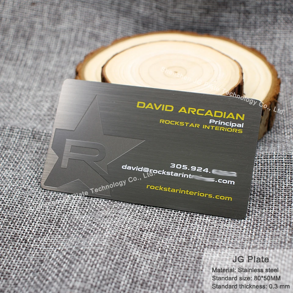 Гальваническая металлическая карта|Визитки| |