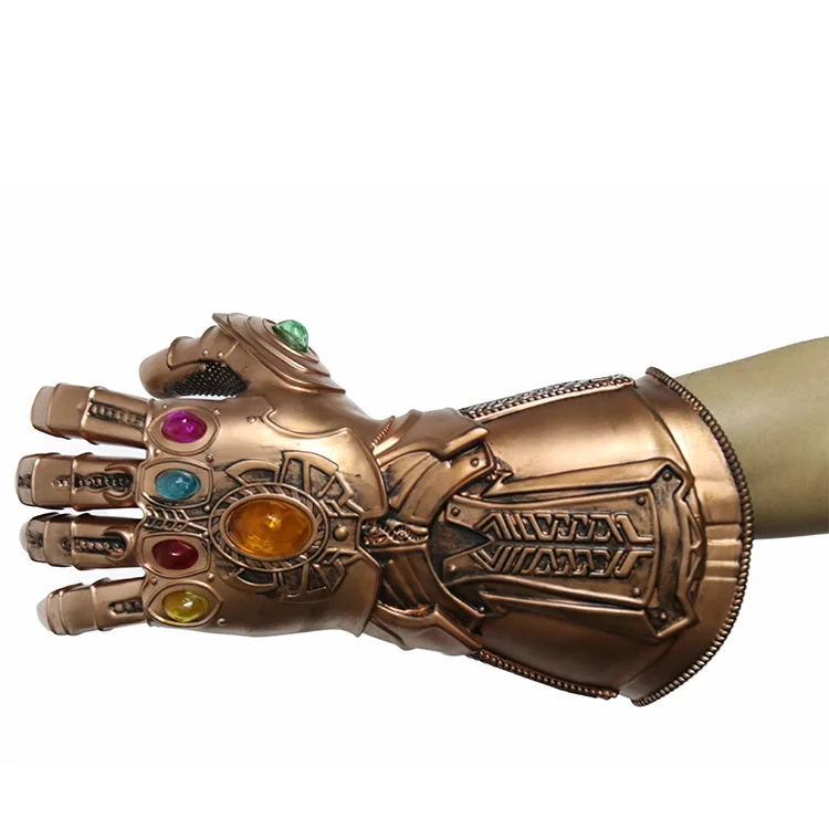 Thanos Infinity Gauntlet костюмы для косплея Бесконечность камни Led перчатки Хэллоуин