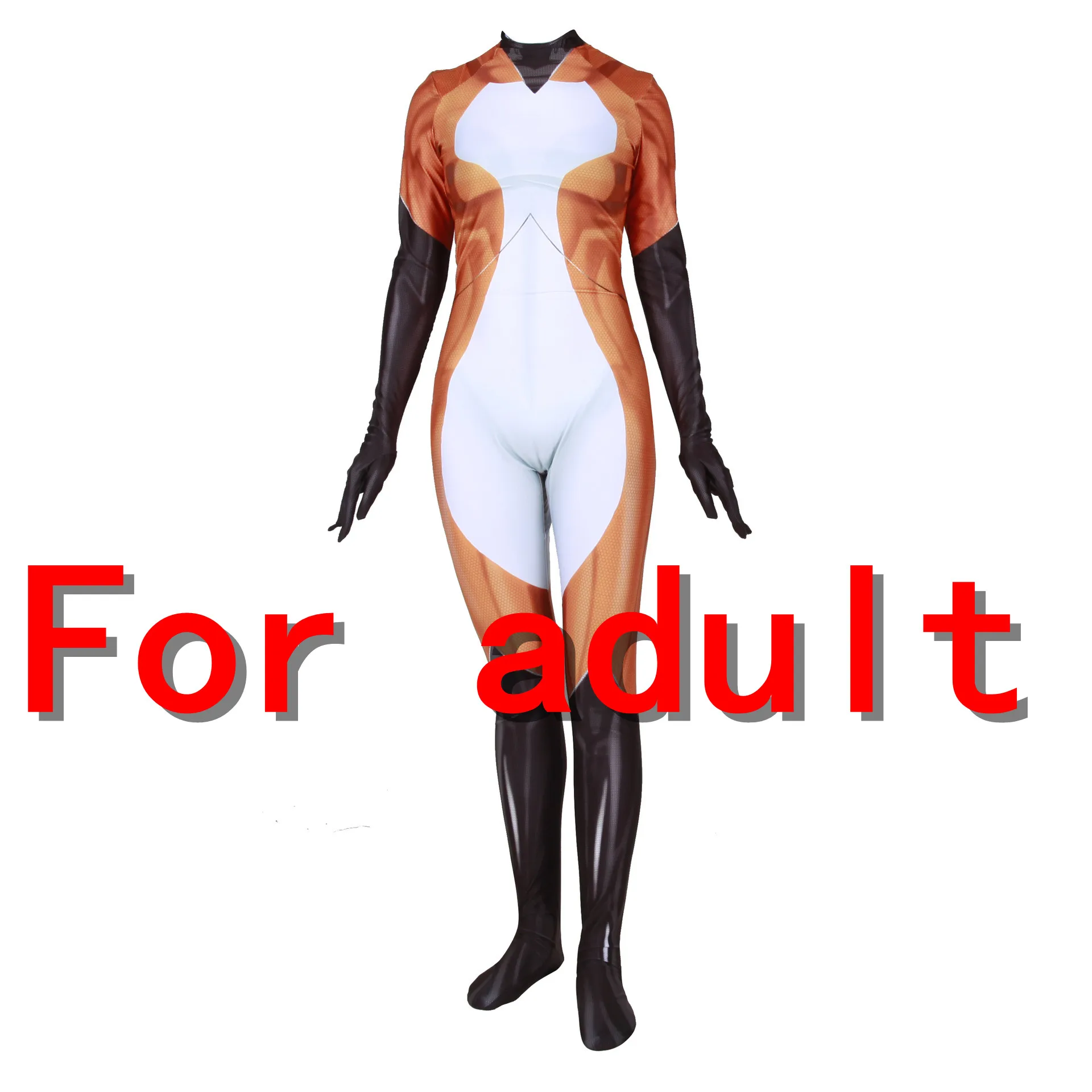 Only costume women Аниме Косплей Костюм королева пчела костюм Кошка Нуар парик Zentai лайкра 3D комбинезон с принтом Хэллоуин костюм для детей для женщин и мужчин - Цвет: Only costume women