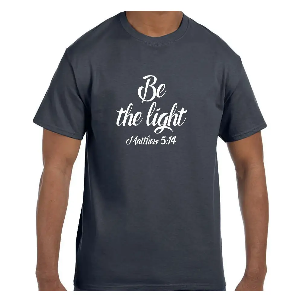 Христианская вера футболка с Иисусом Be the Light Matthew 5:14 короткий/длинный рукав