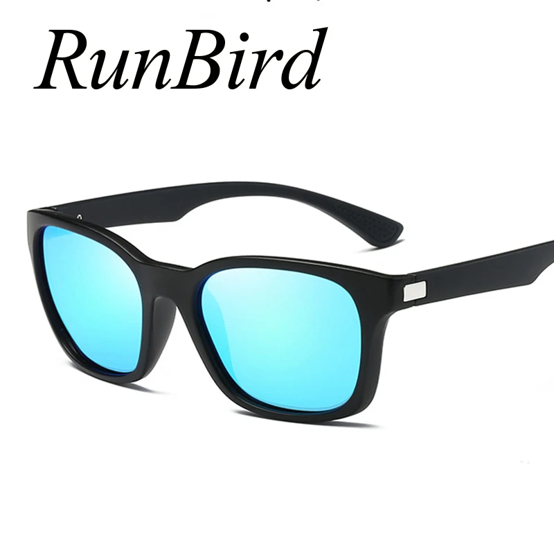 Мужские поляризационные солнцезащитные очки RUNBIRD квадратные для вождения