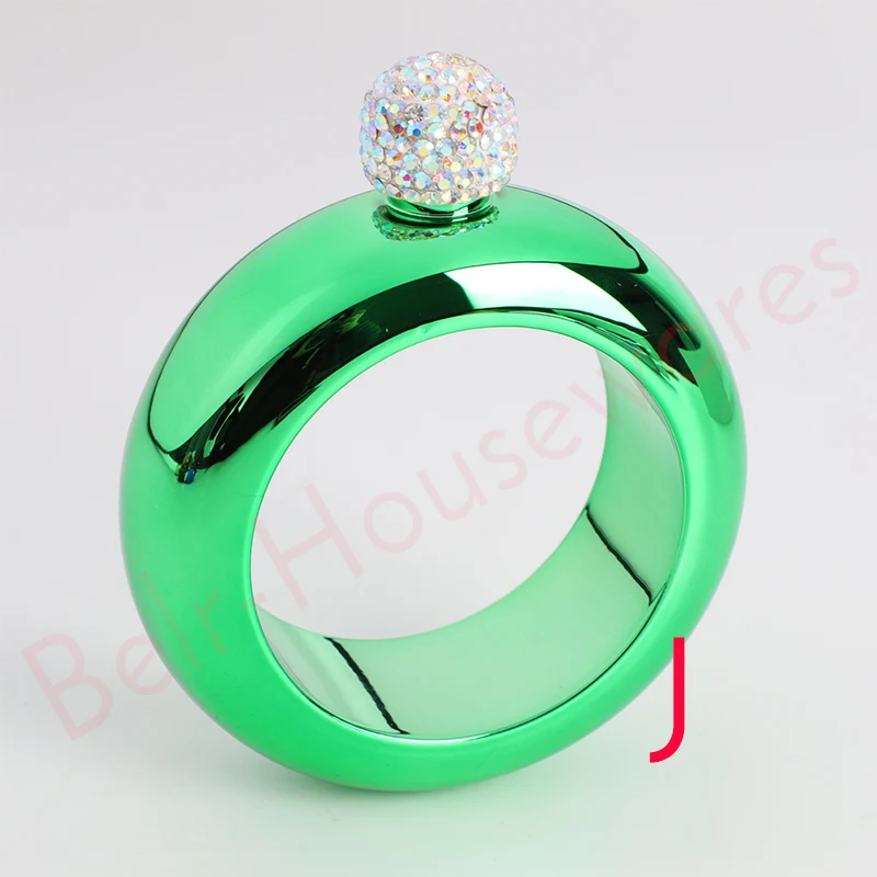 flask bracelet j Браслет фляга Колбочка-браслет браслеты для женщин розовое золото черный хип колбы виски мини колба для алкоголя - Цвет: flask bracelet j
