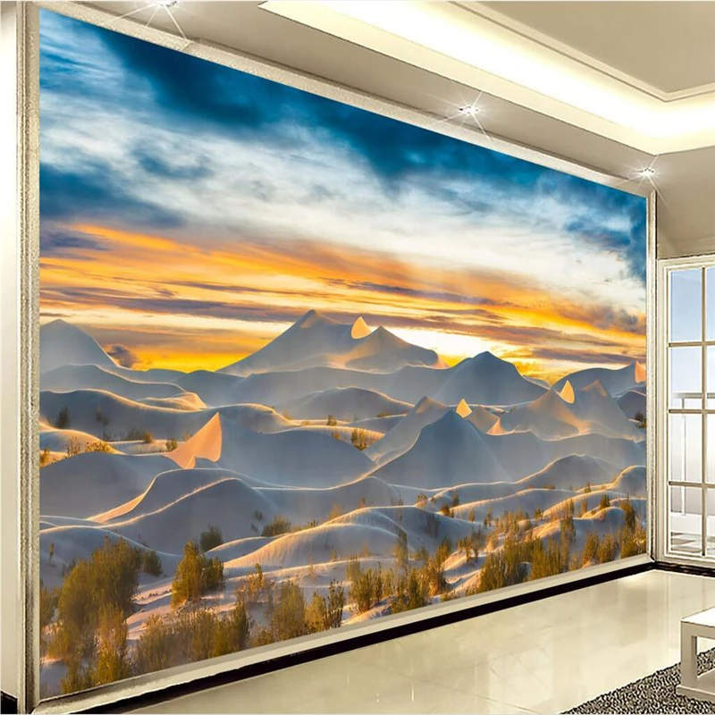 

beibehang Large custom wallpaper of any size fresco photo sunrise sunrise golden sky seaside sunrise coco sea background
