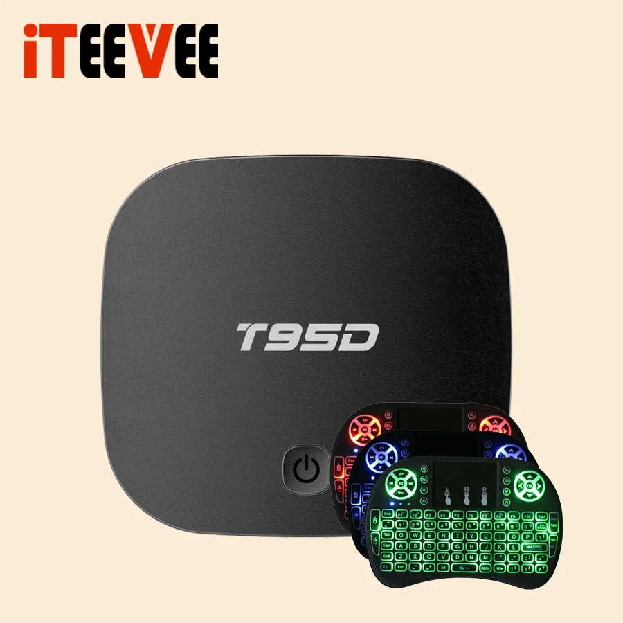ТВ приставка T95D 1 шт. Android 5 четырехъядерный процессор RK3229 Cortex A7 ГБ/8 ГБ 2 4 ГГц Wi Fi