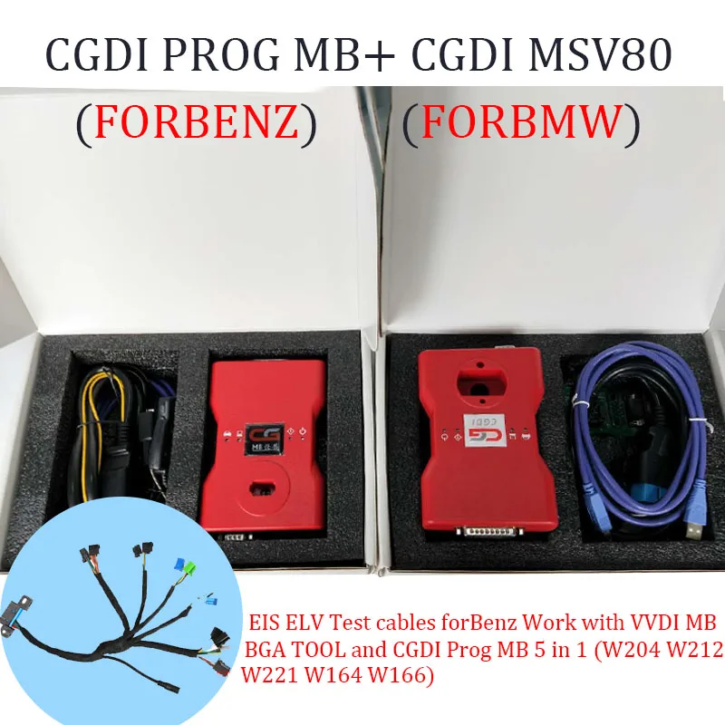 JIUTREE CGDI Prog MB forBenz auto key Программист Поддержка всех ключей прог cgmb с адаптером ELV - Цвет: mb with msv80