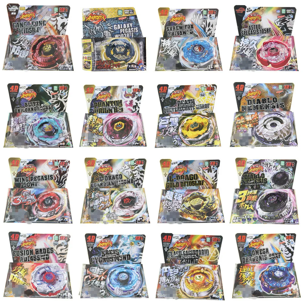 

Женский волчок BEYBLADE BURST 16 шт./Лот, волчок BB118 Phantom Orion 4D System BB105 Big Bang Pegasis