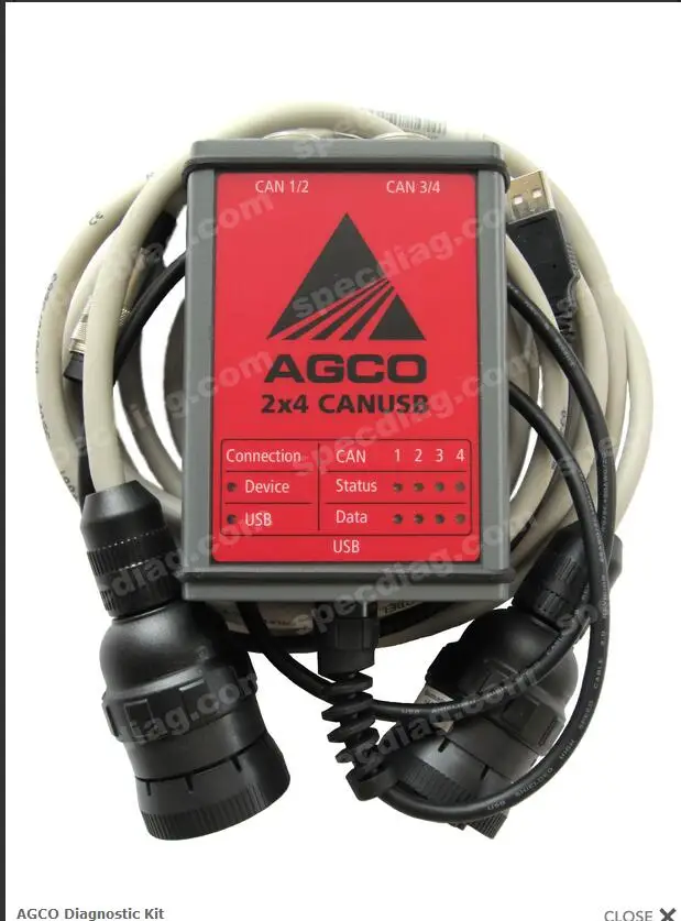 2020 программное обеспечение + комплект для диагностики AGCO (CANBOX) |