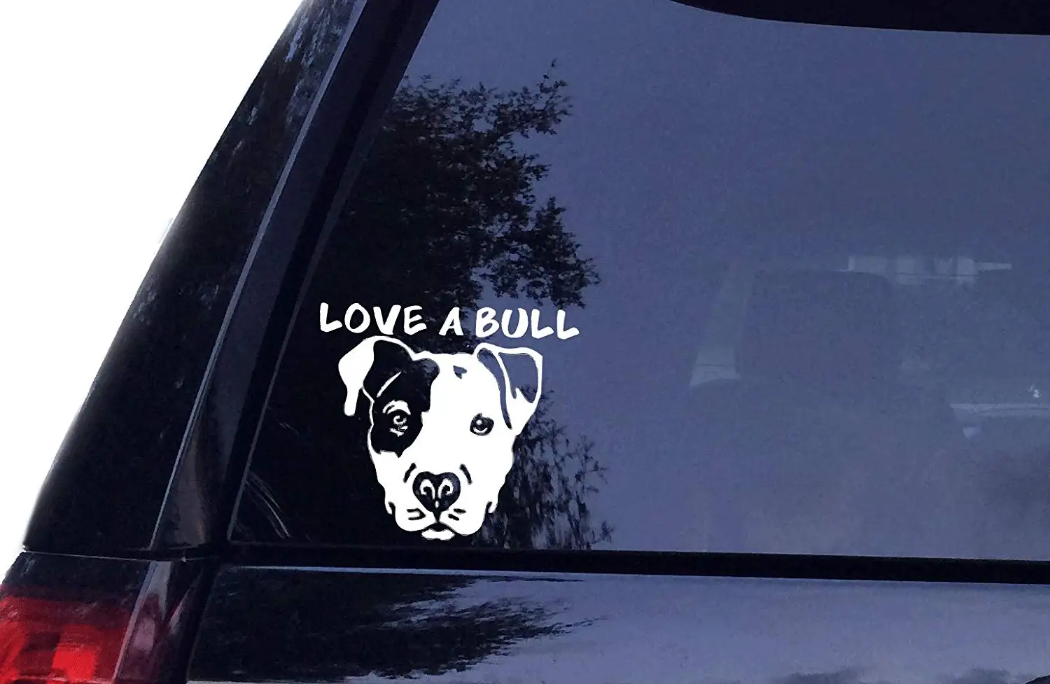 

Love A Bull - Pitbull Dog Vinyl Car Decal, Laptop Decal, Car Sticker,