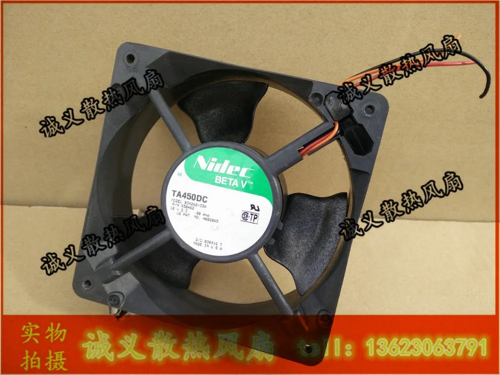 NIDEC 12038 TA450DC B34262-33A для SUN 540-3651-02 V880 V890 IO вентилятор, вентилятор охлаждения
