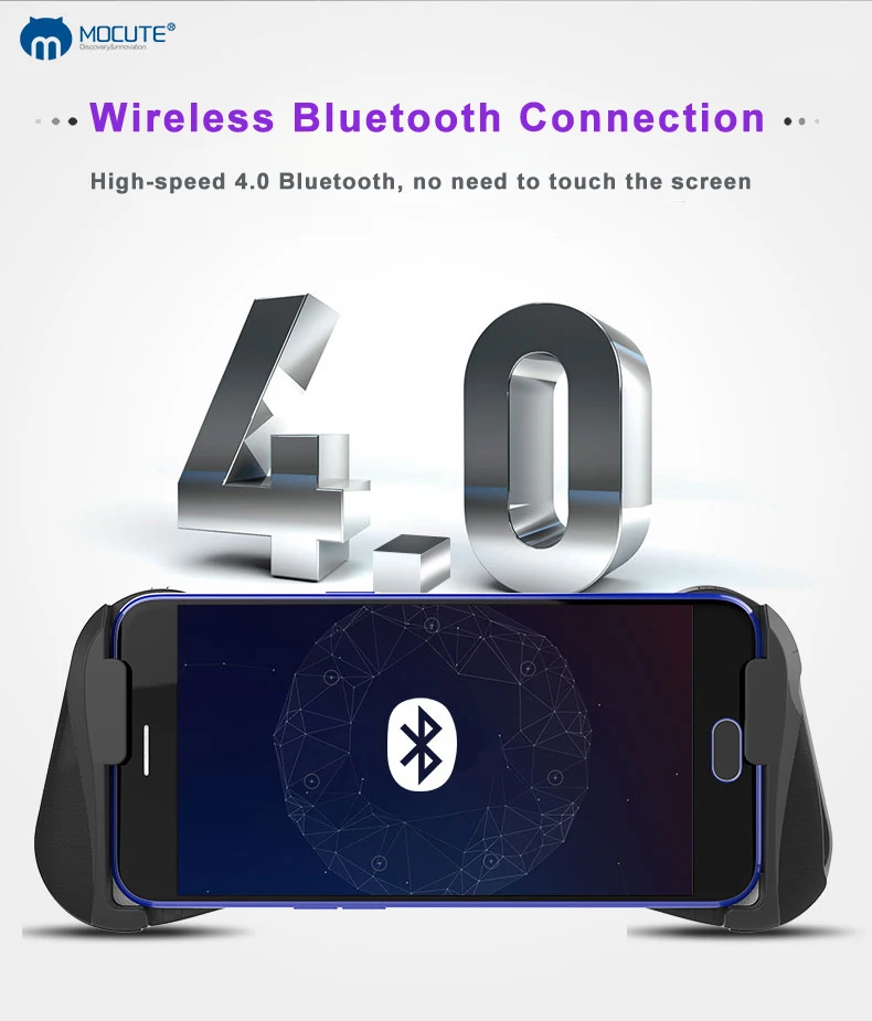 MOCUTE 057 беспроводной Bluetooth контроллер для Android Мобильные триггеры джойстик PUBG ios