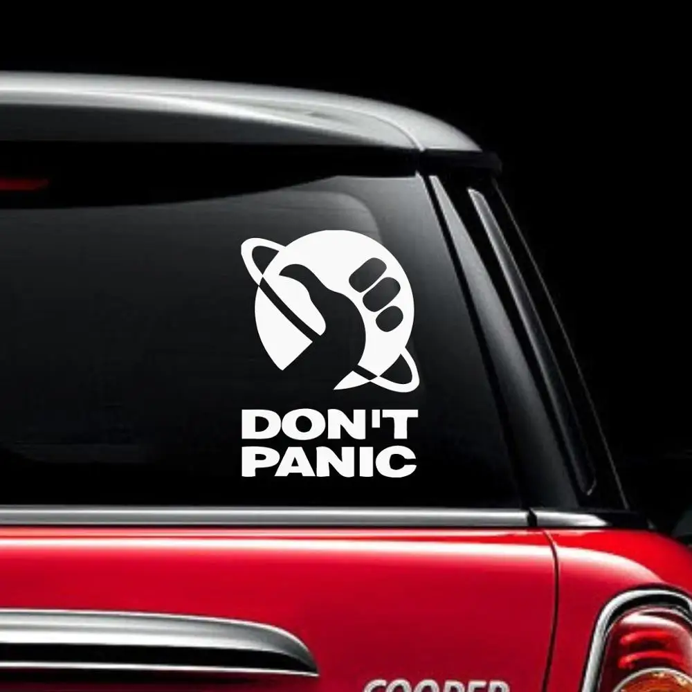 Наклейка на автомобиль &quotне волнуйтесь&quot &quotПланета земли&quot поворот в руке