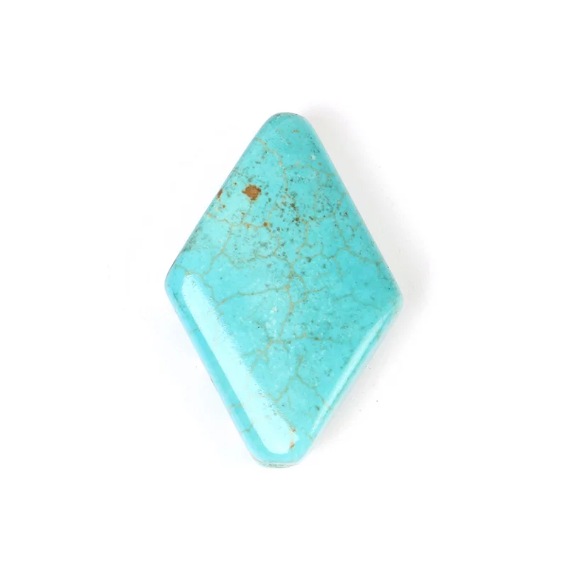 

20X30mm Rhombus Stabilized Turquoises Rhombus Stone Bead DIY Bead for Jewelry Making Bead Free Shipping Wholesale XYC197