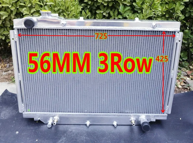 Radiator Only Алюминиевый радиатор+ силиконовый шланг для Toyota Land Cruiser 80 серии HDJ80 1HD-T/FT TD 4,2 Turbo дизель AT& MT 1990-1997 - Цвет: Radiator Only