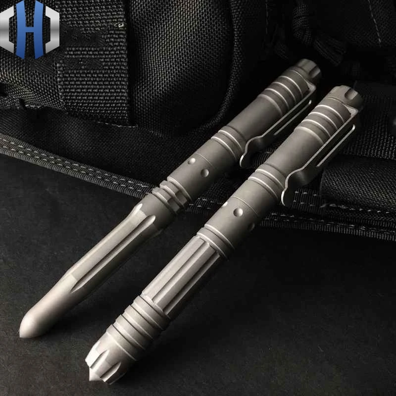 Murah EDC Titanium Alloy Pena Taktis Pertahanan Diri Multi-Fungsi Tanda Tangan Pena Self-Pertahanan Jendela Rusak Hidup Saving Hammer Alat