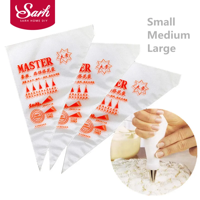 100 шт./лот толстый одноразовый кондитерский мешок инструмент для глазирования