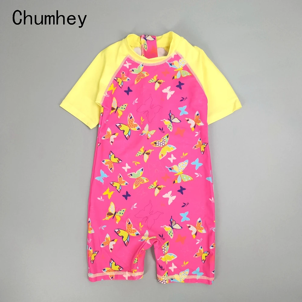 Chumhey/От 1 до 4 лет купальный костюм для маленьких девочек цельнокроеный с принтом