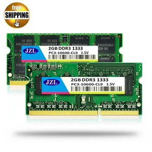 JZL DDR3 1333MHz PC3-10600 / PC3 10600 DDR 3 1333 MHz 2GB 204 PIN 1.5V CL9 SODIMM Memory Module Ram SDRAM for Laptop / Notebook