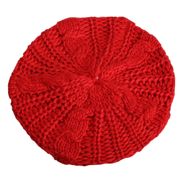 Теплый зимний женский берет вязаная мешковатая шапка бини многоцветная лыжная