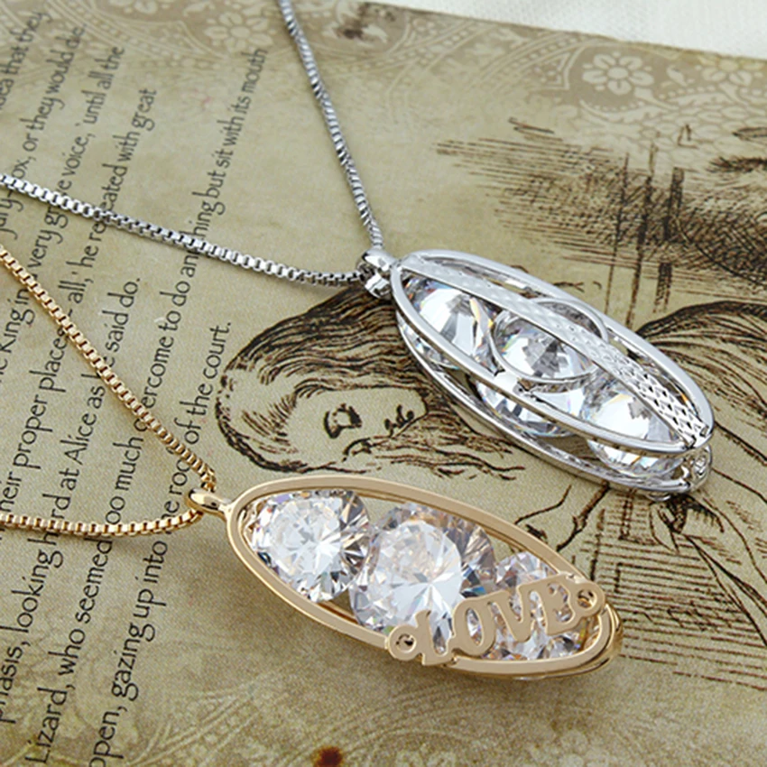 Новинка 2017 двойное золото из материала три дрели любовь к жизни кристалл sinobi AAA