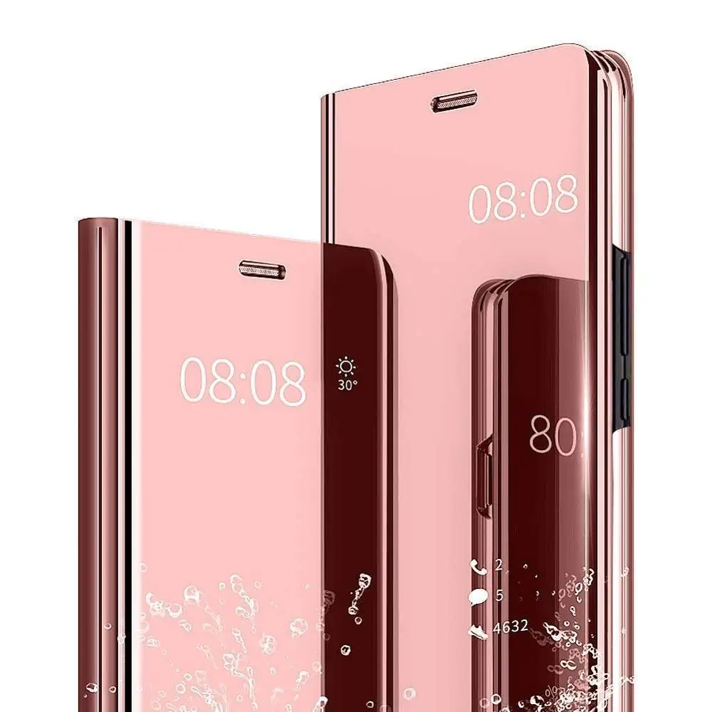 Зеркальный умный прозрачный флип-кейс с окошком для просмотра iPhone XR тонкий