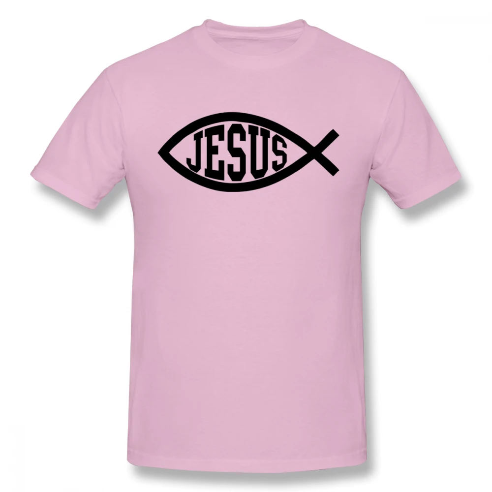 Мужская футболка с надписью Christian Jesus Fish цифровым принтом большие размеры | одежда